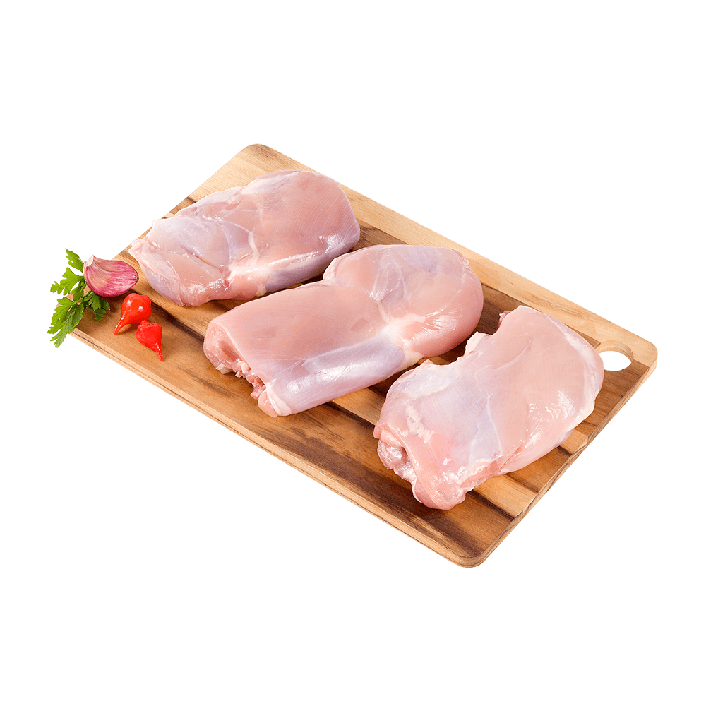 Frango coxa e sobrecoxa desossada