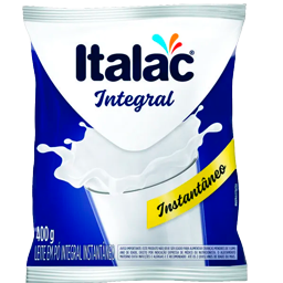 Leite em pó integral instantâneo